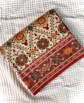 Premium Rajwadi Patola Color Thread Saree